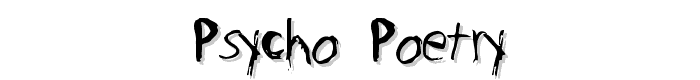 Psycho Poetry font